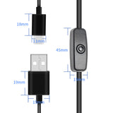 Type-C Power Supply USB Cable with ON Off Button for Raspberry Pi 4B